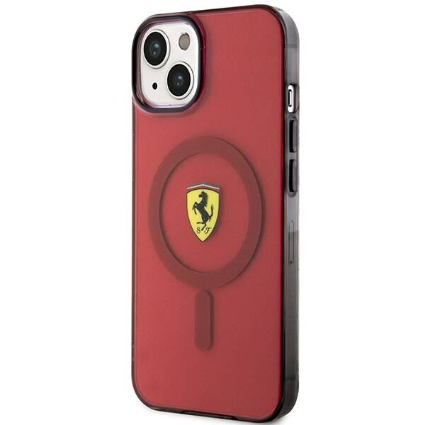 Ferrari FEHMP14SURKR iPhone 14 / 15 / 13 6.1" czerwony/red hardcase Translucent Magsafe