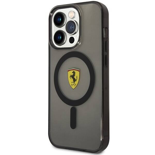 Ferrari FEHMP14XURKK iPhone 14 Pro Max  6.7" czarny/black hardcase Translucent Magsafe