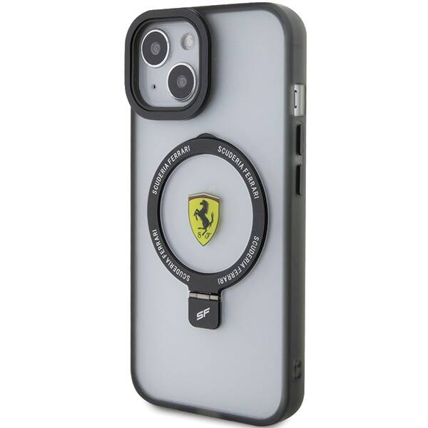 Ferrari FEHMP15MUSCAK iPhone 15 Plus /  14 Plus 6.7" czarny/black hardcase Ring Stand 2023 Collection MagSafe