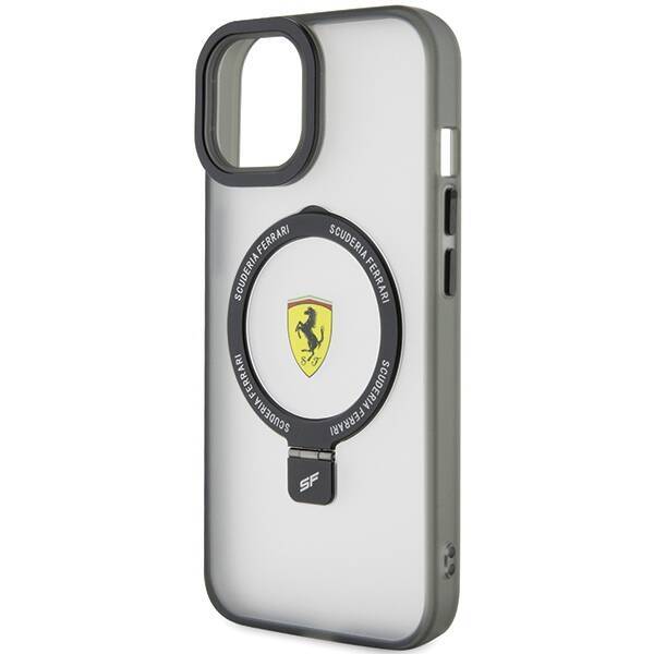 Ferrari FEHMP15MUSCAK iPhone 15 Plus /  14 Plus 6.7" czarny/black hardcase Ring Stand 2023 Collection MagSafe