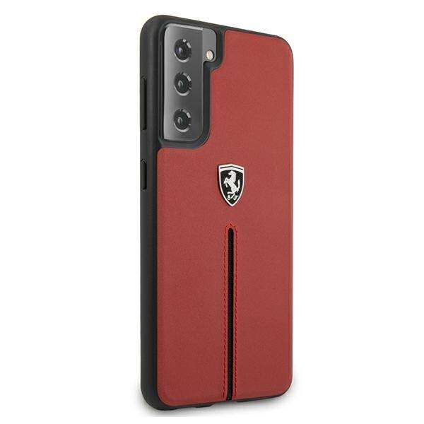 Ferrari FEOSIHCS21SRE S21 G991 czerwony/red hardcase Off Track Leather Nylon Stripe