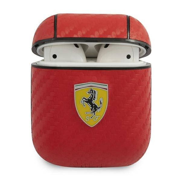 Ferrari FESA2CARE AirPods 1/2 cover czerwony/red On Track PU Carbon