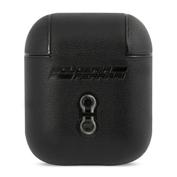 Ferrari FESA2LEBK AirPods 1/2 cover czarny/black On Track Leather