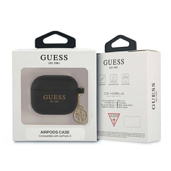 GUESS GUA3LSC4EK AIRPODS 3 COVER CZANY/BLACK CHARM 4G COLLECTION