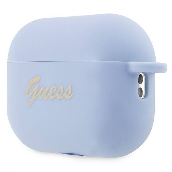 GUESS GUAP2LSCHSB AIRPODS PRO 2 (2022/2023) COVER NIEBIESKI/BLUE SILICONE CHARM HEART COLLECTION