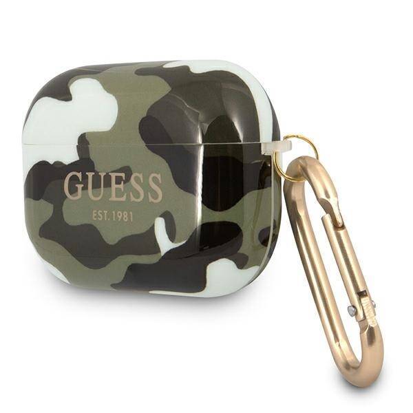 GUESS GUAPUCAMA AIRPODS PRO COVER ZIELONY/KHAKI CAMO COLLECTION