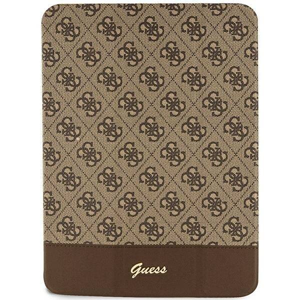 GUESS GUFC11PS4SGW IPAD 10.9" BRĄZOWY/BROWN 4G STRIPE ALLOVER