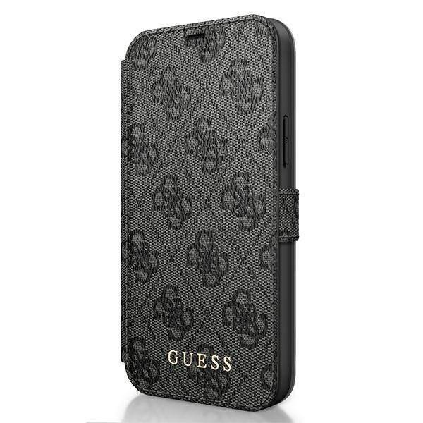 GUESS GUFLBKSP12L4GG IPHONE 12 PRO MAX 6,7" SZARY/GREY BOOK 4G CHARMS COLLECTION