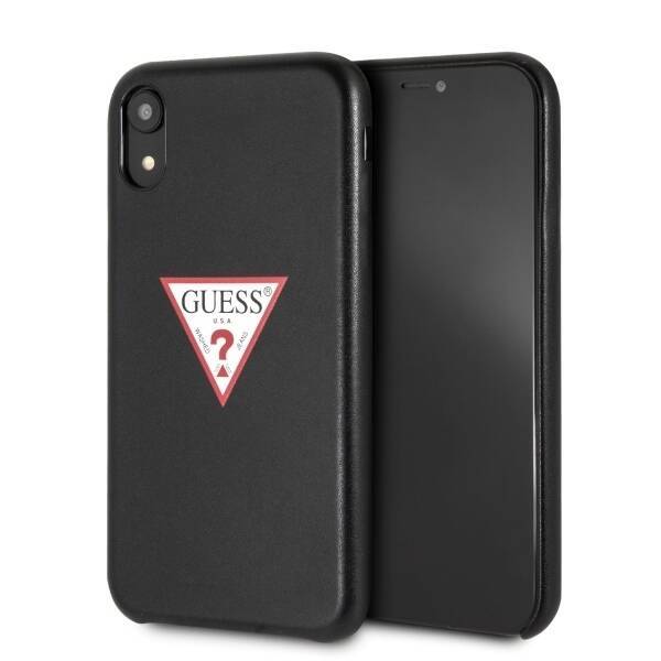 GUESS GUHCI61PTPUBK IPHONE XR BLACK /CZARNY HARDCASE TRIANGLE