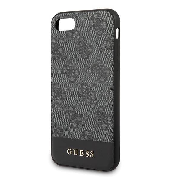 GUESS GUHCI8G4GLGR IPHONE 7/8/SE 2020 /SE 2022 SZARY/GREY HARDCASE 4G STRIPE COLLECTION