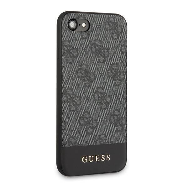 GUESS GUHCI8G4GLGR IPHONE 7/8/SE 2020 /SE 2022 SZARY/GREY HARDCASE 4G STRIPE COLLECTION