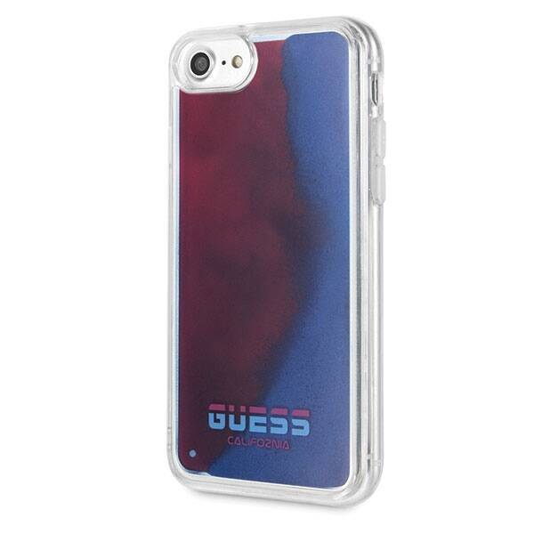 GUESS GUHCI8GLCRE IPHONE 7/8/SE 2020 CZERWONY/RED HARD CASE CALIFORNIA GLOW IN THE DARK