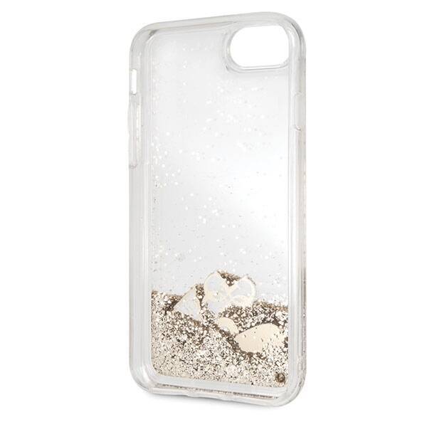 GUESS GUHCI8GLHFLGO IPHONE 7/8/SE 2020 /SE 2022GOLD/ZŁOTY HARD CASE GLITTER HEARTS