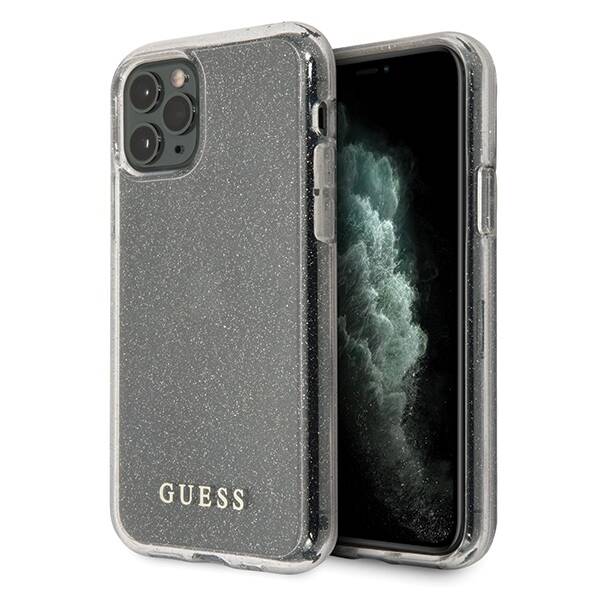 GUESS GUHCN58PCGLSI IPHONE 11 PRO SREBRNY/SILVER HARD CASE GLITTER