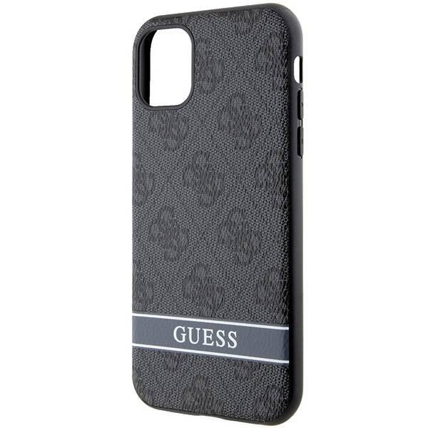 GUESS GUHCN61P4SNK IPHONE 11 / XR SZARY/GREY HARDCASE 4G STRIPE