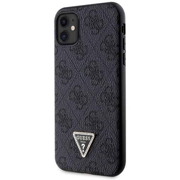 GUESS GUHCN61P4TDSCPK IPHONE 11 / XR 6.1" CZARNY/BLACK HARDCASE CROSSBODY 4G METAL LOGO