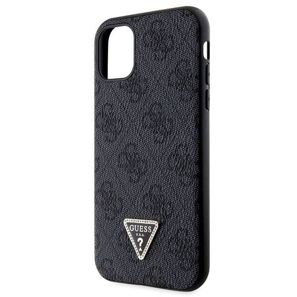 GUESS GUHCN61P4TDSCPK IPHONE 11 / XR 6.1" CZARNY/BLACK HARDCASE CROSSBODY 4G METAL LOGO