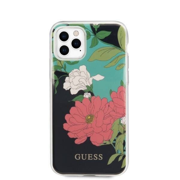 GUESS GUHCN65IMLFL01 IPHONE 11 PRO MAX CZARNY/BLACK N°1 FLOWER COLLECTION