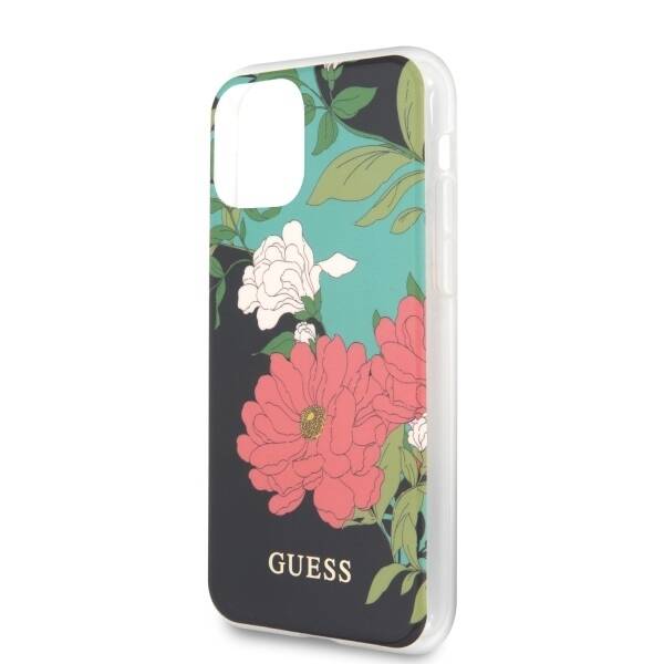 GUESS GUHCN65IMLFL01 IPHONE 11 PRO MAX CZARNY/BLACK N°1 FLOWER COLLECTION