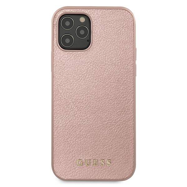 GUESS GUHCP12LIGLRG IPHONE 12 PRO MAX 6,7" RÓŻOWO-ZŁOTY/ROSE GOLD HARDCASE IRIDESCENT