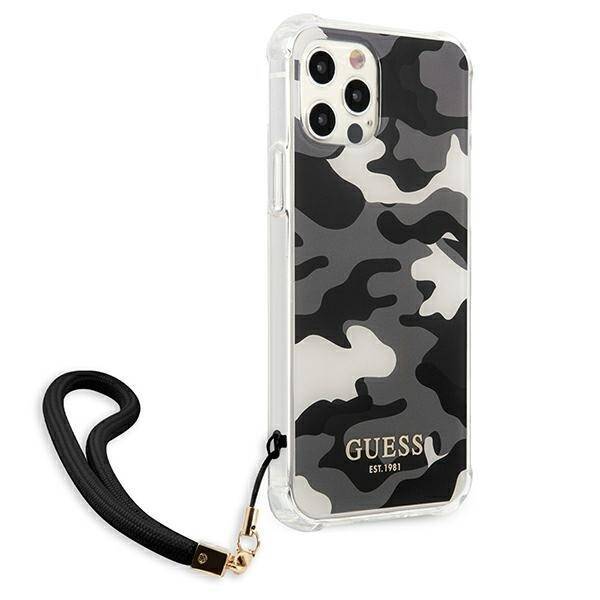 GUESS GUHCP12LKSARBK IPHONE 12 PRO MAX 6,7" CZARNY/BLACK HARDCASE CAMO COLLECTION