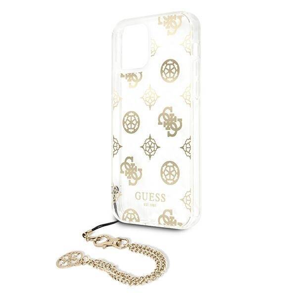 GUESS GUHCP12LKSPEGO IPHONE 12 PRO MAX 6,7" ZŁOTY/GOLD HARDCASE PEONY CHAIN COLLECTION