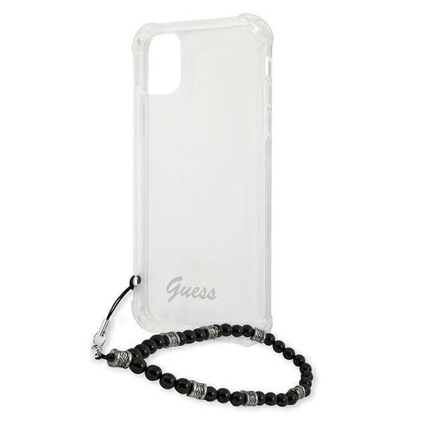 GUESS GUHCP12MKPSBK IPHONE 12/12 PRO 6,1" TRANSPARENT HARDCASE BLACK PEARL