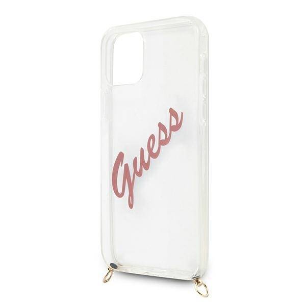 GUESS GUHCP12SCRTVSPI IPHONE 12 MINI 5,4" RÓŻOWY/PINK HARDCASE SCRIPT VINTAGE