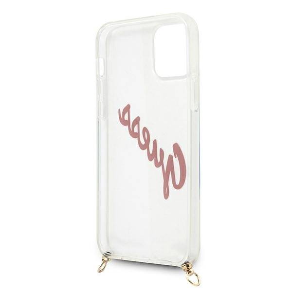 GUESS GUHCP12SCRTVSPI IPHONE 12 MINI 5,4" RÓŻOWY/PINK HARDCASE SCRIPT VINTAGE