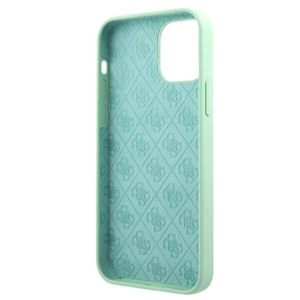 GUESS GUHCP12SLSLMGGN IPHONE 12 MINI 5,4" ZIELONY/GREEN HARDCASE METAL LOGO SCRIPT