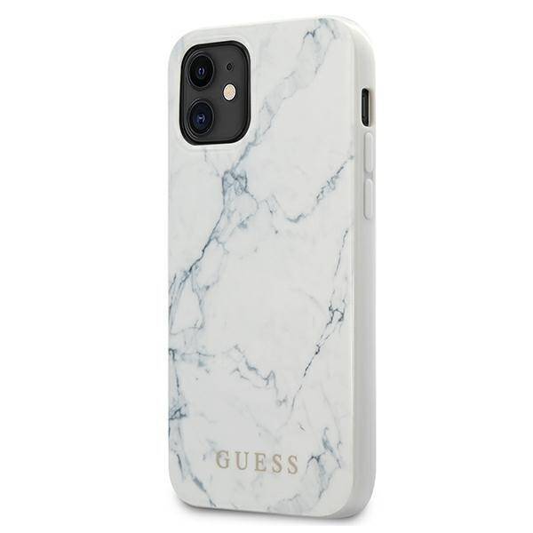 GUESS GUHCP12SPCUMAWH IPHONE 12 MINI 5,4" BIAŁY/WHITE HARDCASE MARBLE