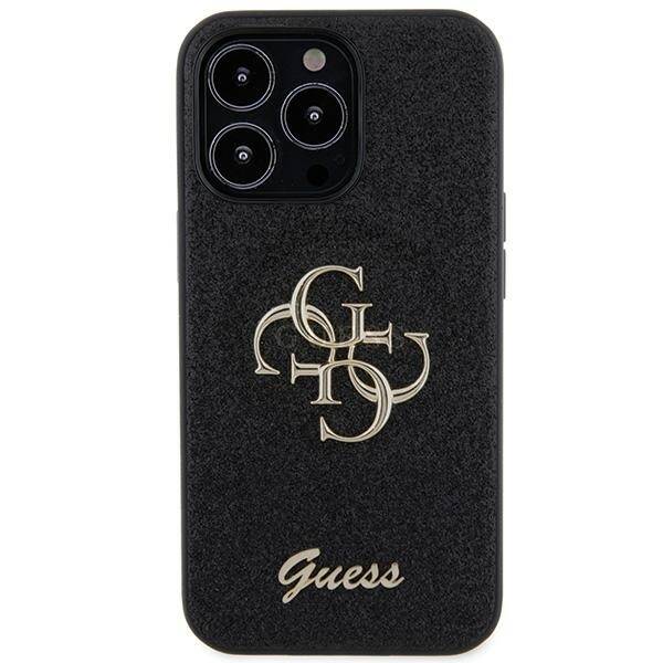 GUESS GUHCP13LHG4SGK IPHONE 13 PRO / 13 6.1" CZARNY/BLACK HARDCASE GLITTER SCRIPT BIG 4G