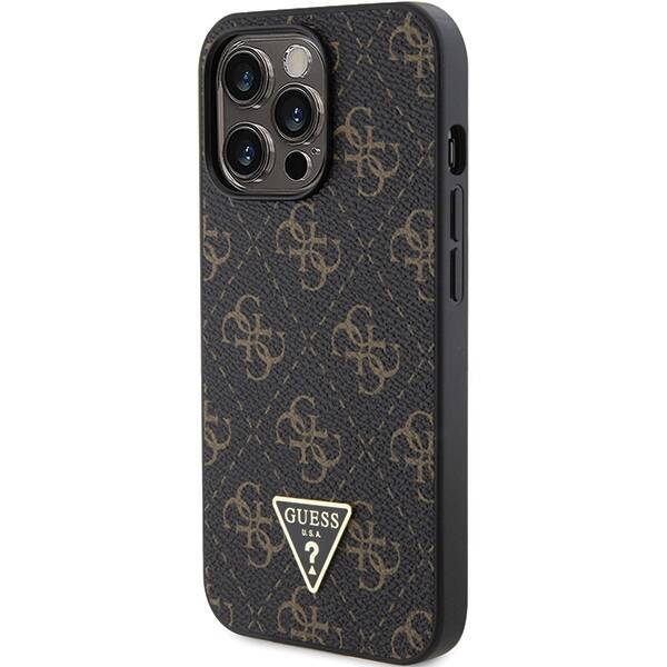 GUESS GUHCP13LPG4GPK IPHONE 13 PRO / 13 6.1" CZARNY/BLACK HARDCASE 4G TRIANGLE METAL LOGO