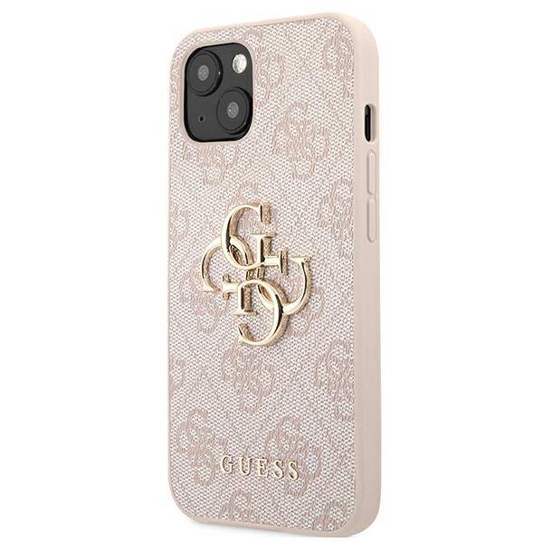 GUESS GUHCP13M4GMGPI IPHONE 13 / 14 / 15 6.1" RÓŻOWY/PINK HARDCASE 4G BIG METAL LOGO