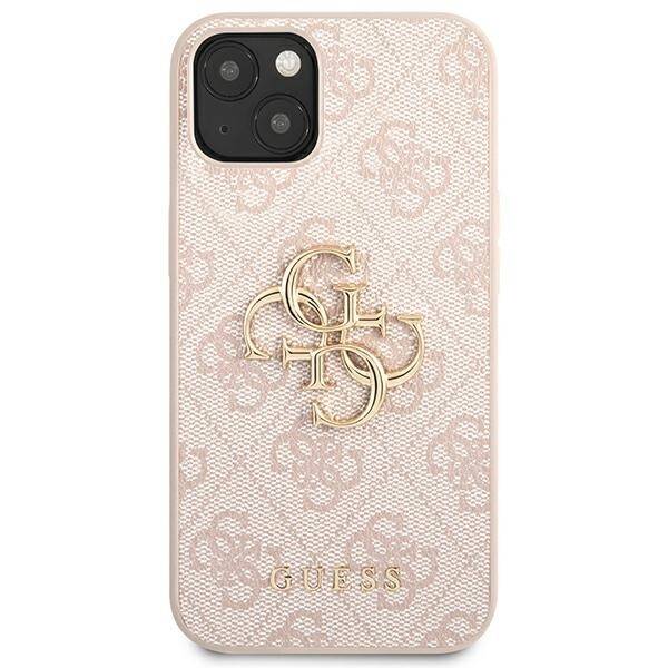 GUESS GUHCP13M4GMGPI IPHONE 13 / 14 / 15 6.1" RÓŻOWY/PINK HARDCASE 4G BIG METAL LOGO