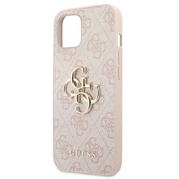 GUESS GUHCP13M4GMGPI IPHONE 13 / 14 / 15 6.1" RÓŻOWY/PINK HARDCASE 4G BIG METAL LOGO