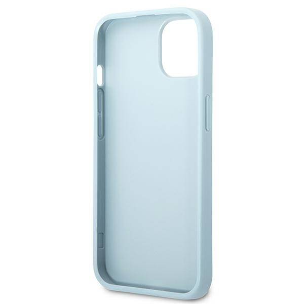 GUESS GUHCP13MPS4MB IPHONE 13 / 14 / 15 6.1" NIEBIESKI/BLUE HARDCASE SAFFIANO 4G SMALL METAL LOGO