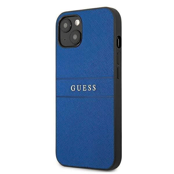 GUESS GUHCP13MPSASBBL IPHONE 13 / 14 / 15 6.1" NIEBIESKI/BLUE SAFFIANO STRAP