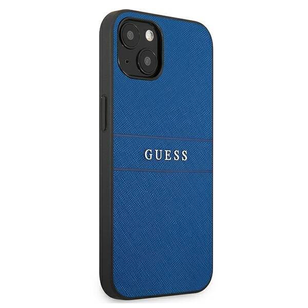 GUESS GUHCP13MPSASBBL IPHONE 13 / 14 / 15 6.1" NIEBIESKI/BLUE SAFFIANO STRAP