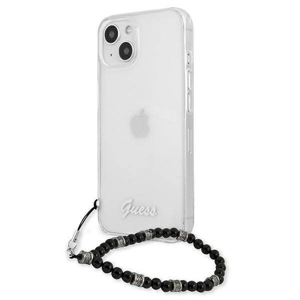 GUESS GUHCP13SKPSBK IPHONE 13 MINI 5,4" TRANSPARENT HARDCASE BLACK PEARL