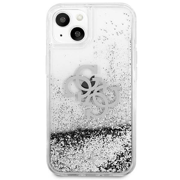 GUESS GUHCP13SLG4GSI IPHONE 13 MINI 5,4" SREBRNY/SILVER HARDCASE 4G BIG LIQUID GLITTER