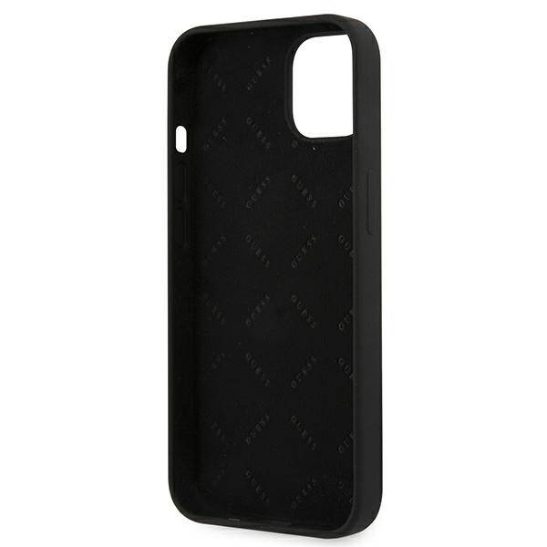 GUESS GUHCP13SLS4GGBK IPHONE 13 MINI 5,4" CZARNY/BLACK HARD CASE SILICONE 4G LOGO