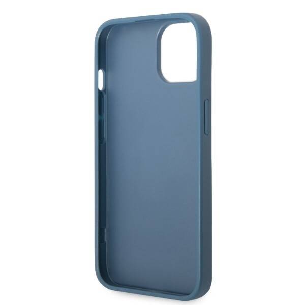 GUESS GUHCP13SP4TPB IPHONE 13 MINI 5,4" NIEBIESKI/BLUE HARDCASE 4G TRIANGLE LOGO CARDSLOT