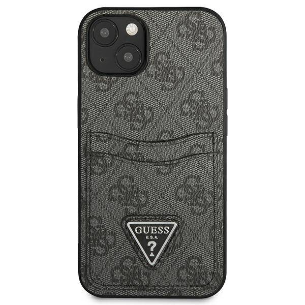 GUESS GUHCP13SP4TPK IPHONE 13 MINI 5,4" CZARNY/BLACK HARDCASE 4G TRIANGLE LOGO CARDSLOT