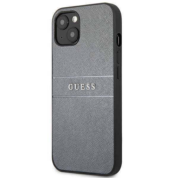 GUESS GUHCP13SPSASBGR IPHONE 13 MINI 5,4" SZARY/GREY SAFFIANO STRAP