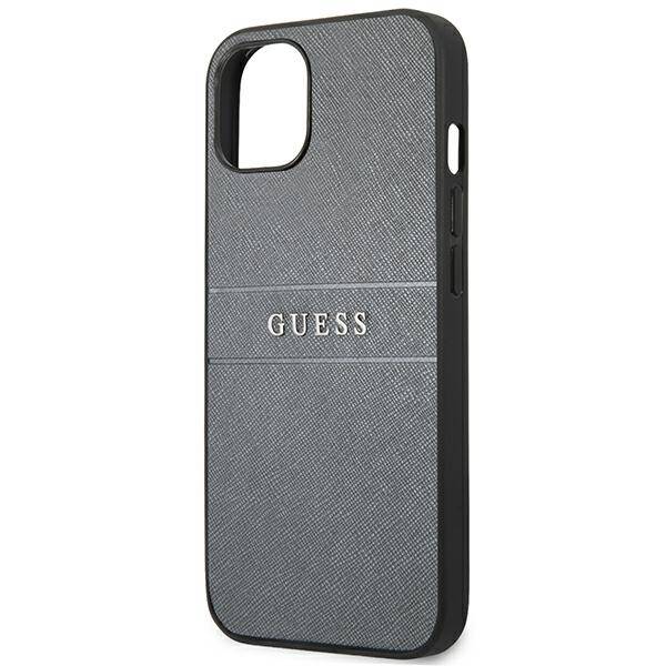 GUESS GUHCP13SPSASBGR IPHONE 13 MINI 5,4" SZARY/GREY SAFFIANO STRAP