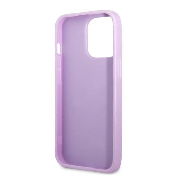 GUESS GUHCP13XPS4MU IPHONE 13 PRO MAX 6,7" PURPUROWY/PURPLE HARDCASE SAFFIANO 4G SMALL METAL LOGO