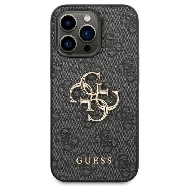 GUESS GUHCP14L4GMGGR IPHONE 14 PRO 6,1" SZARY/GREY HARDCASE 4G BIG METAL LOGO