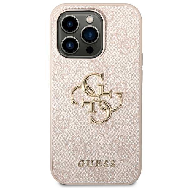 GUESS GUHCP14L4GMGPI IPHONE 14 PRO 6,1" RÓŻOWY/PINK HARDCASE 4G BIG METAL LOGO