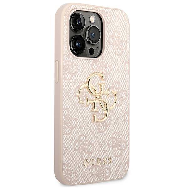 GUESS GUHCP14L4GMGPI IPHONE 14 PRO 6,1" RÓŻOWY/PINK HARDCASE 4G BIG METAL LOGO